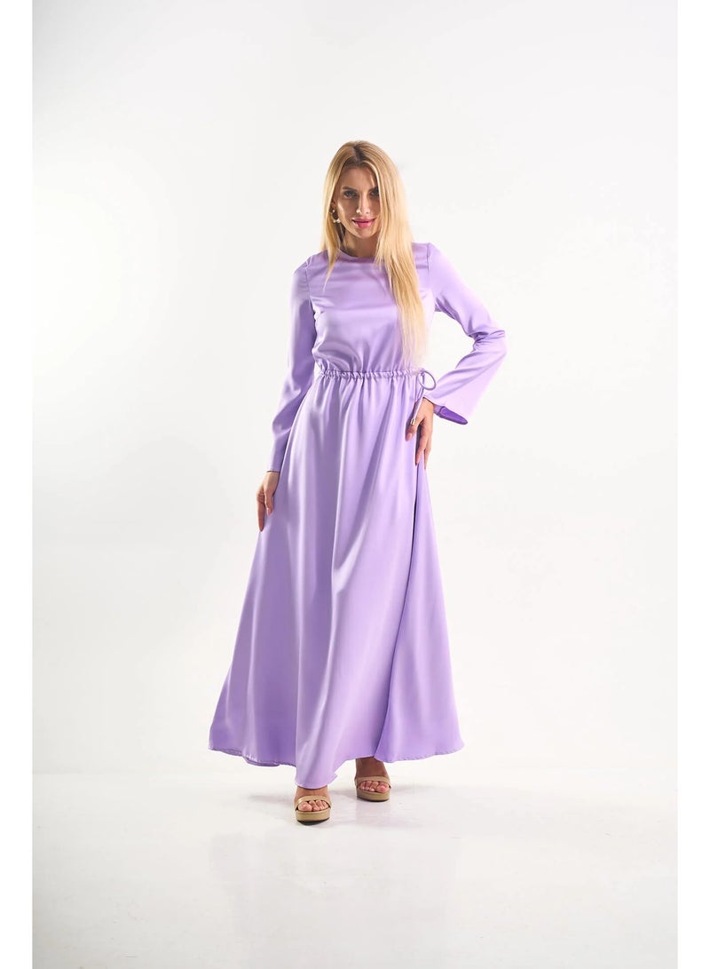 2تريندي فستان موف بأكمام طويلة - Image 1
